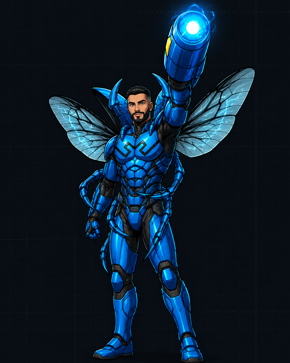 Antony as the Blue Beetle